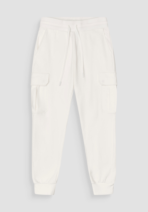 REGULAR FIT COTTON SWEATSHIRT TROUSERS IN SUSTAINABLE COTTON BLEND WITH LARGE POCKETS - Antony Morato Online Shop