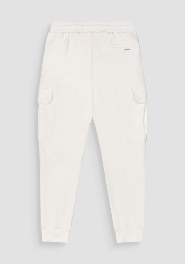 REGULAR FIT COTTON SWEATSHIRT TROUSERS IN SUSTAINABLE COTTON BLEND WITH LARGE POCKETS - Antony Morato Online Shop
