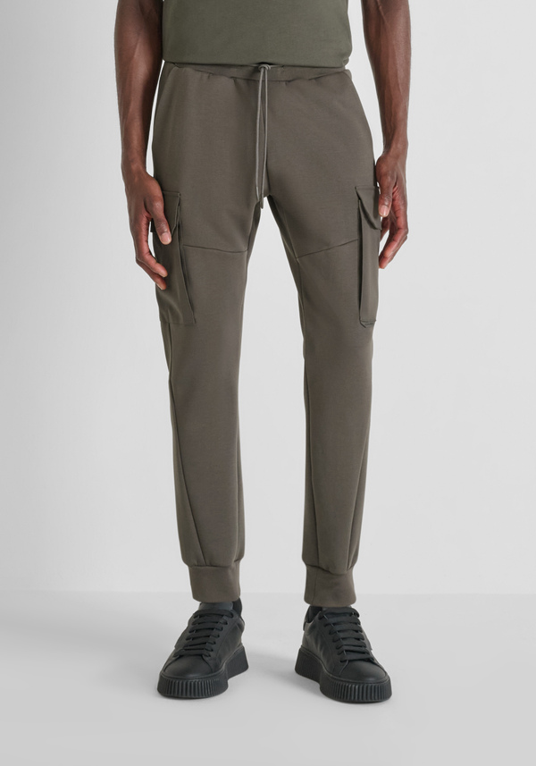 REGULAR FIT COTTON BLEND SWEATPANTS WITH LARGE POCKETS - Antony Morato Online Shop