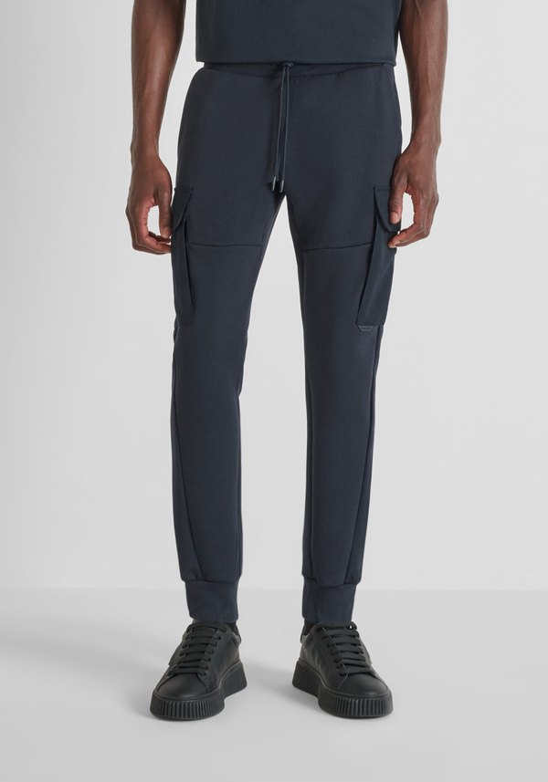 REGULAR FIT JOGGINGHOSE AUS BAUMWOLLMISCHUNG MIT GROSSEN TASCHEN - Antony Morato Online Shop