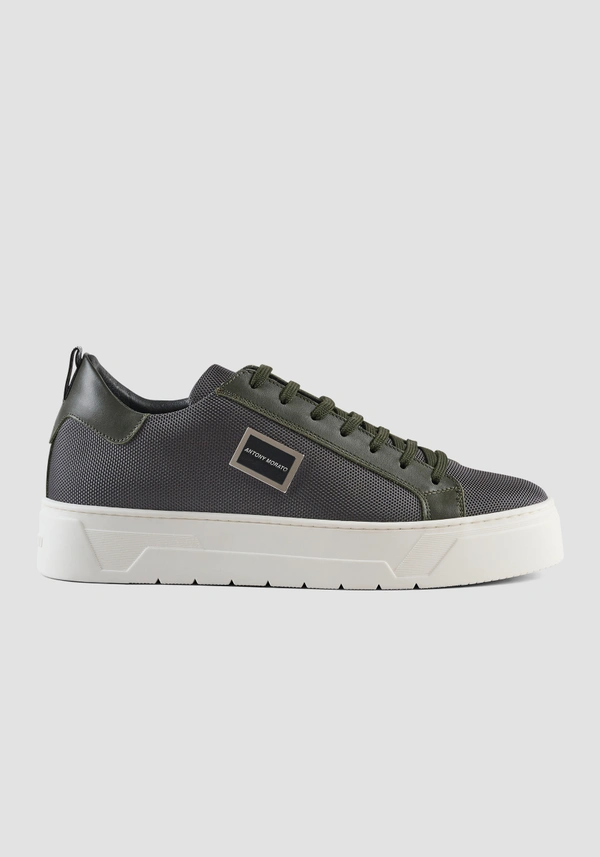 "METAL BOLD" SNEAKERS IN NYLON AND LEATHER - Antony Morato Online Shop