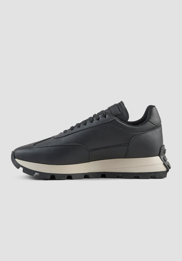 METAL "RHINO" RUNNING SNEAKERS IN LEATHER - Antony Morato Online Shop