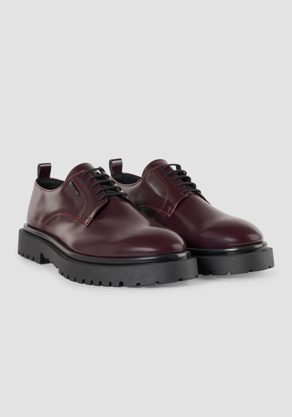 SHINY "RUSSELL" DERBY IN PATENT FAUX LEATHER - Antony Morato Online Shop