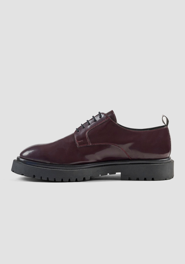 SHINY "RUSSELL" DERBY IN PATENT FAUX LEATHER - Antony Morato Online Shop