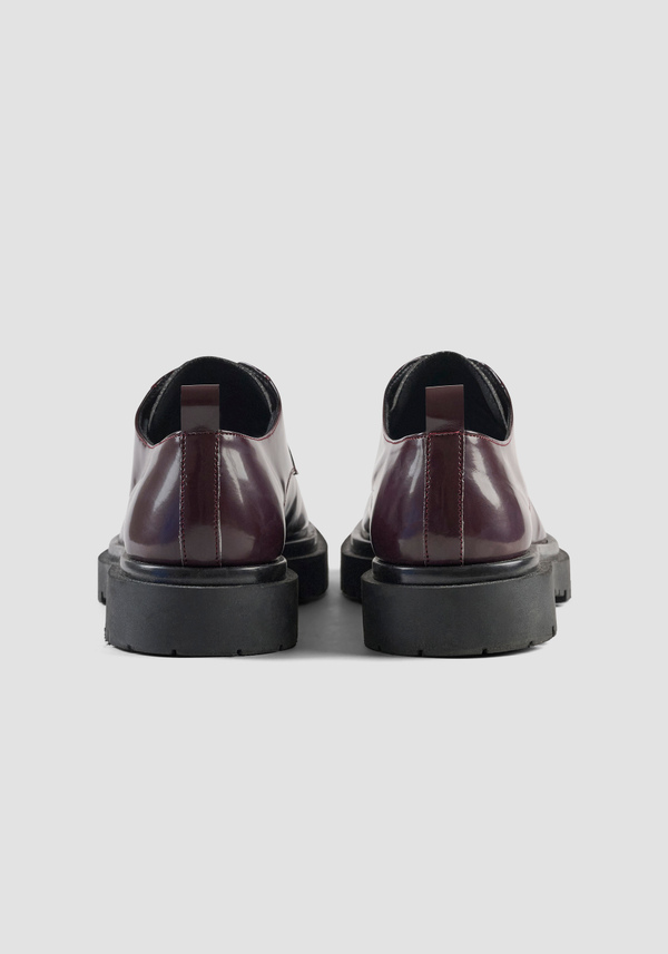 SHINY "RUSSELL" DERBY IN PATENT FAUX LEATHER - Antony Morato Online Shop