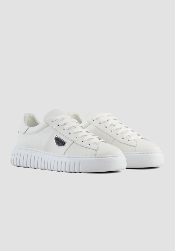 METAL "HOLT" SNEAKER IN LEATHER - Antony Morato Online Shop