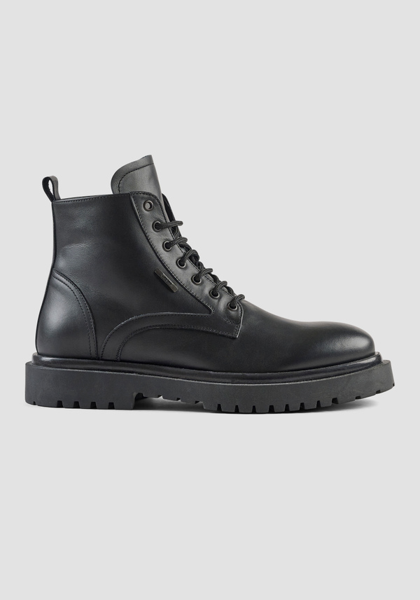 "HUCK" COMBAT BOOT IN LEATHER - Antony Morato Online Shop