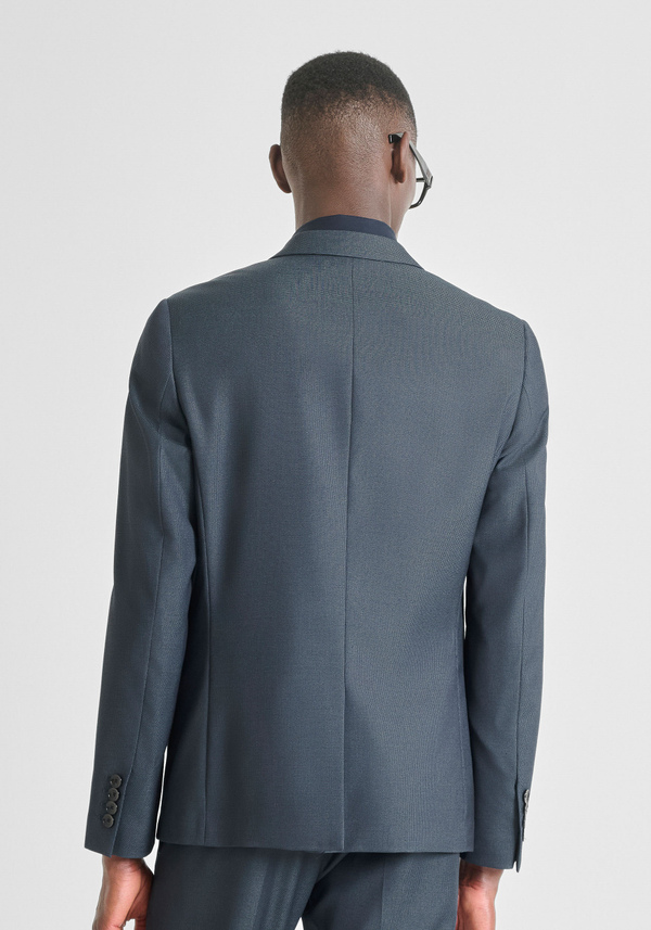 SLIM FIT "BONNIE" JACKET IN VISCOSE BLEND WITH MICRO PATTERN - Antony Morato Online Shop
