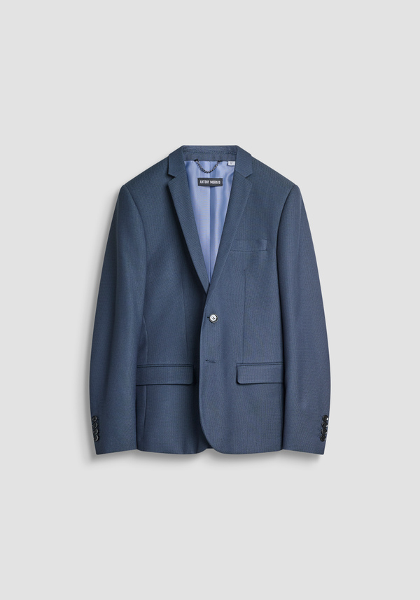 SLIM FIT "BONNIE" JACKET IN VISCOSE BLEND WITH MICRO PATTERN - Antony Morato Online Shop