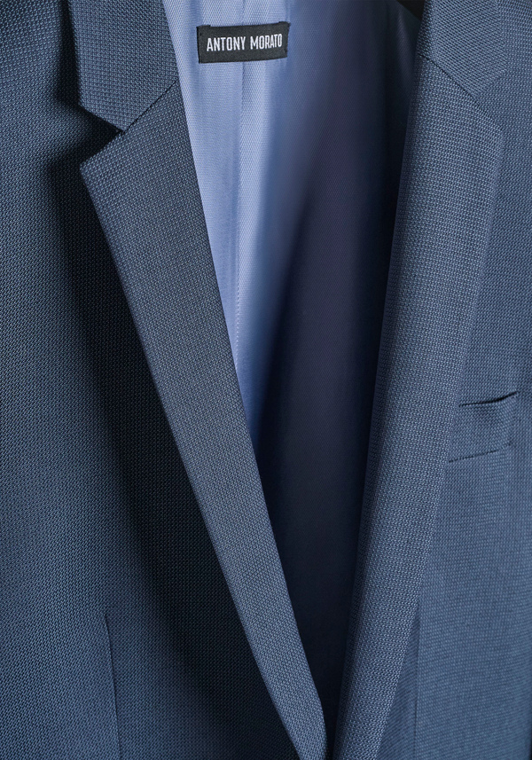 SLIM FIT "BONNIE" JACKET IN VISCOSE BLEND WITH MICRO PATTERN - Antony Morato Online Shop