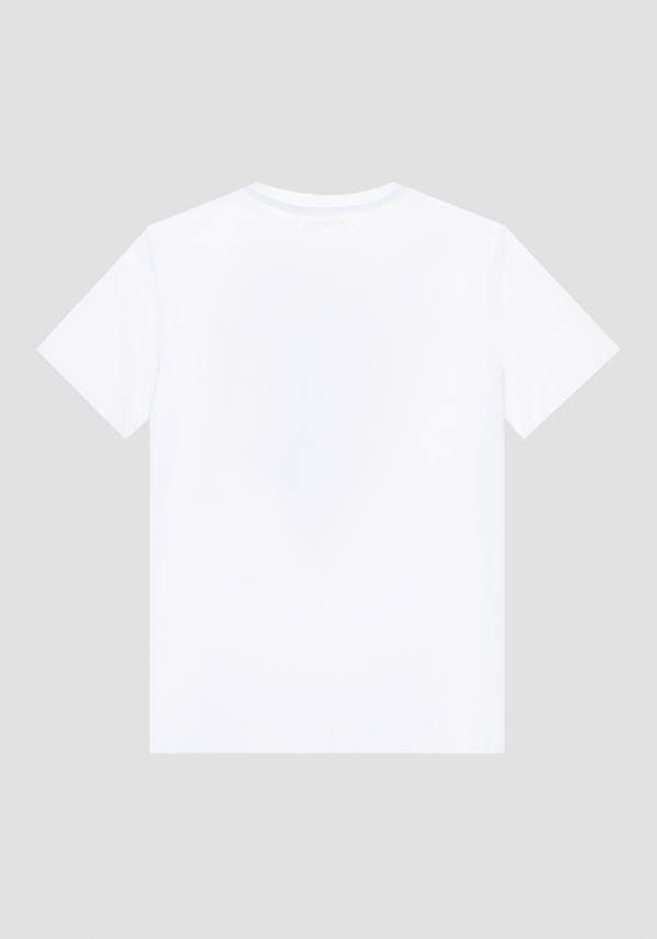 T-SHIRT À COUPE RÉGULIÈRE EN JERSEY DE COTON DOUX AVEC IMPRESSION FRONTALE - Antony Morato Online Shop