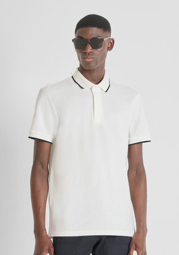 POLO REGULAR FIT EN PIQUÉ DE ALGODÓN CON LOGO ESTAMPADO - Antony Morato Online Shop