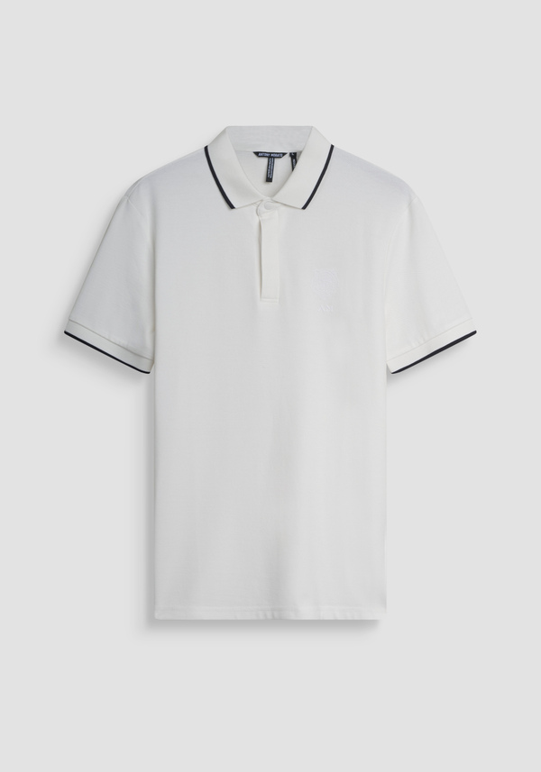 POLO REGULAR FIT EN PIQUÉ DE ALGODÓN CON LOGO ESTAMPADO - Antony Morato Online Shop