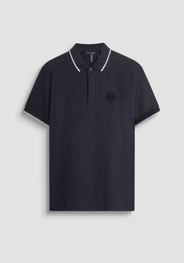 POLO REGULAR FIT IN PIQUET DI COTONE CON LOGO STAMPATO - Antony Morato Online Shop