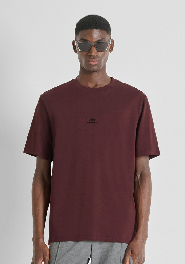 T-SHIRT RELAXED COTTON JERSEY SHIRT WITH LOGO - Antony Morato Online Shop