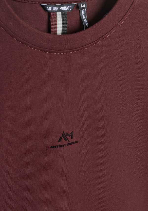 T-SHIRT RELAXED COTTON JERSEY SHIRT WITH LOGO - Antony Morato Online Shop