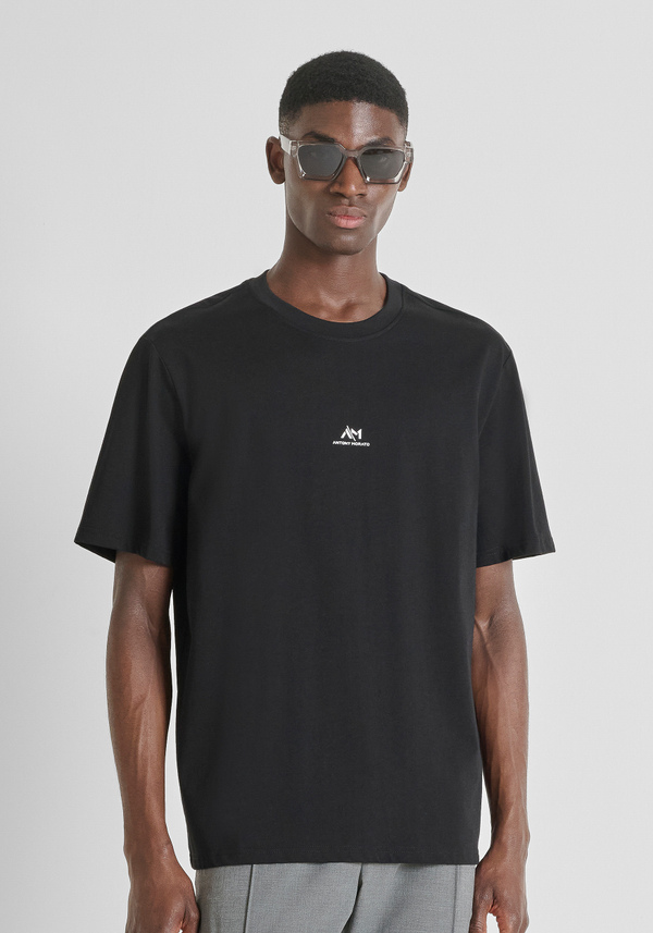 T-SHIRT RELAXED COTTON JERSEY SHIRT WITH LOGO - Antony Morato Online Shop