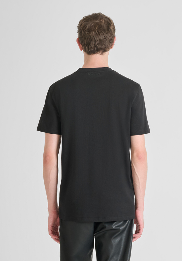 REGULAR FIT COTTON T-SHIRT WITH ACDC PRINT - Antony Morato Online Shop