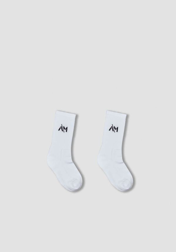 SET OF THREE PAIRS OF COTTON-BLEND TERRY SOCKS WITH EMBROIDERED LOGO - Antony Morato Online Shop