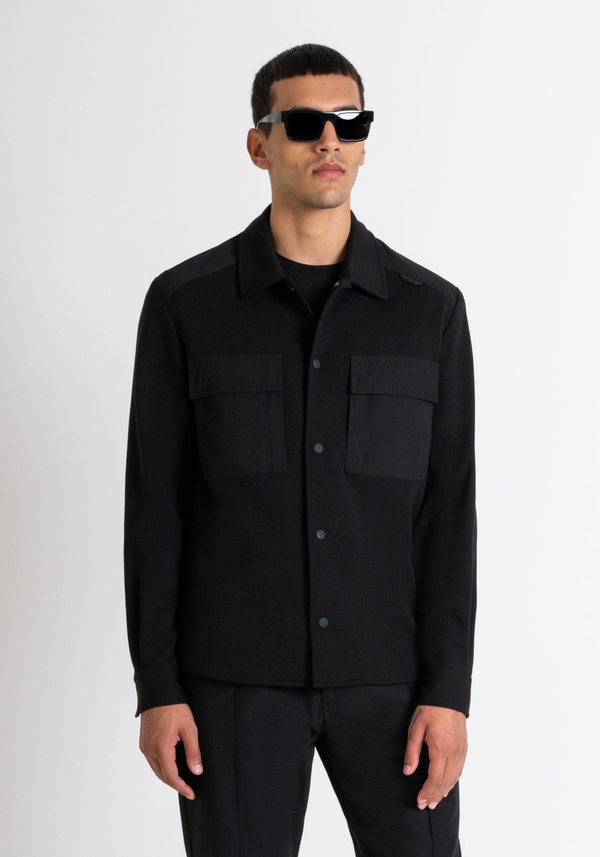 HEMD REGULAR FIT AUS BAUMWOLLMISCHUNG MIT GROSSEN TASCHEN - Antony Morato Online Shop