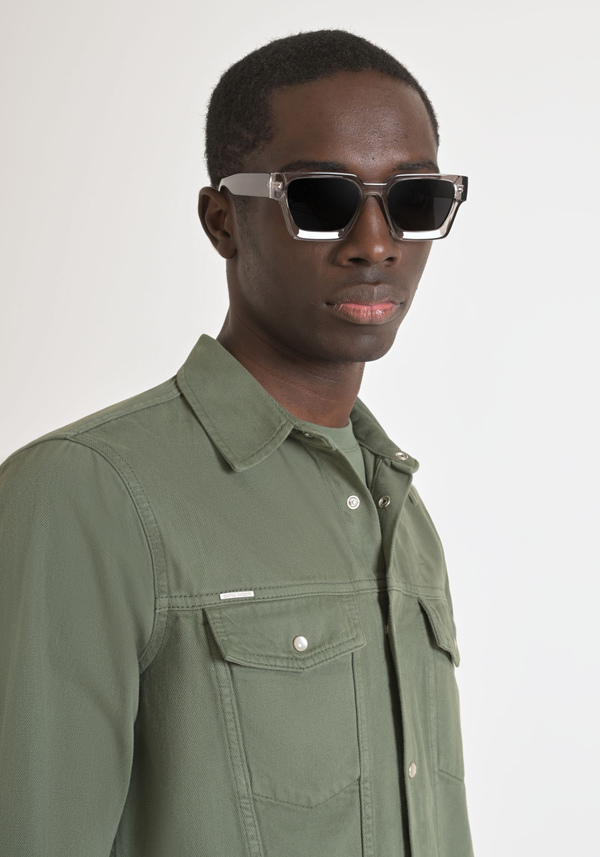 CAMICIA REGULAR FIT "DAN" IN DENIM COLORATO - Antony Morato Online Shop
