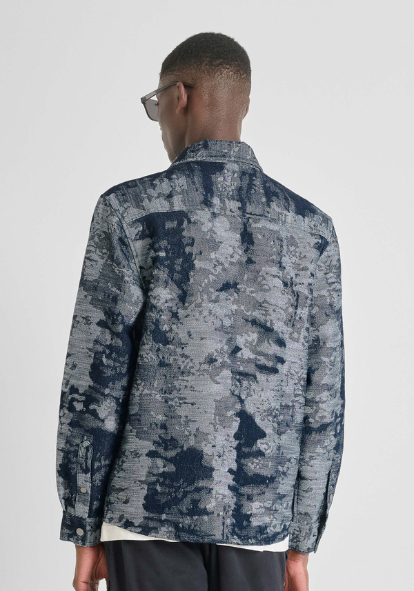 CAMICIA REGULAR FIT IN DENIM CAMOUFLAGE - Antony Morato Online Shop