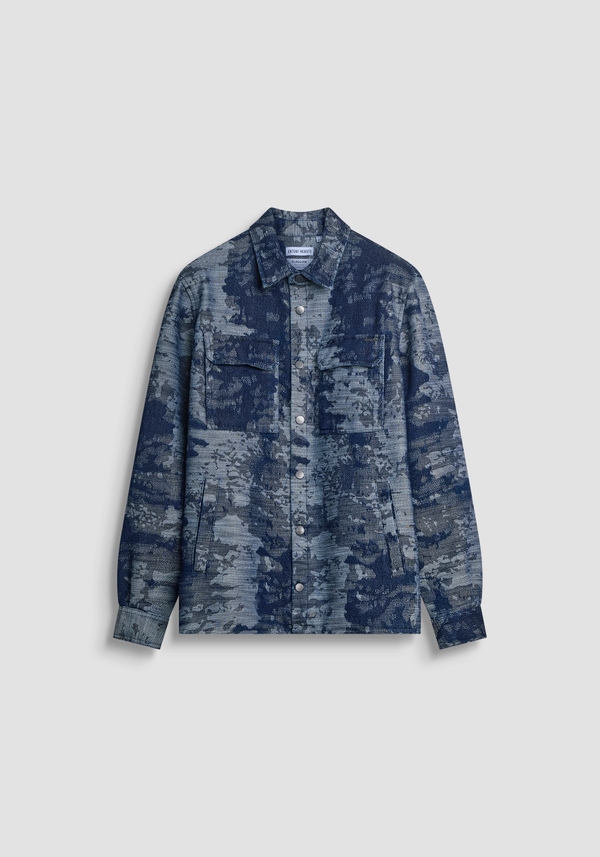 CAMICIA REGULAR FIT IN DENIM CAMOUFLAGE - Antony Morato Online Shop