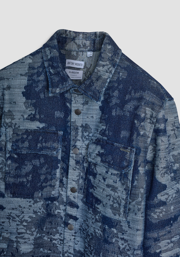 CAMICIA REGULAR FIT IN DENIM CAMOUFLAGE - Antony Morato Online Shop