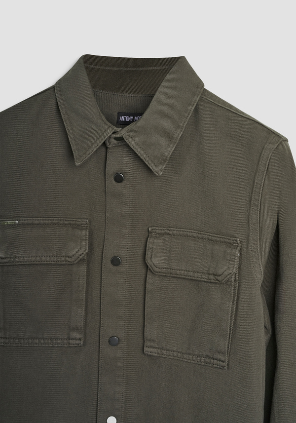 CHEMISE COUPE REGULAR « BOB » EN DENIM COLORÉ - Antony Morato Online Shop