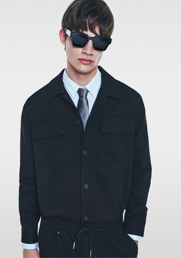 REGULAR FIT SHIRT IN STRETCH TWILL - Antony Morato Online Shop