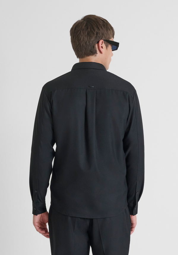 RELAXED FIT SHIRT IN VISCOSE BLEND WARM TOUCH - Antony Morato Online Shop