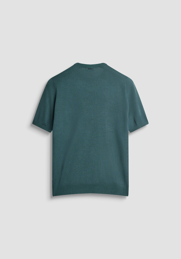 SHORT SLEEVE REGULAR FIT SWEATER IN WOOL BLEND - Antony Morato Online Shop