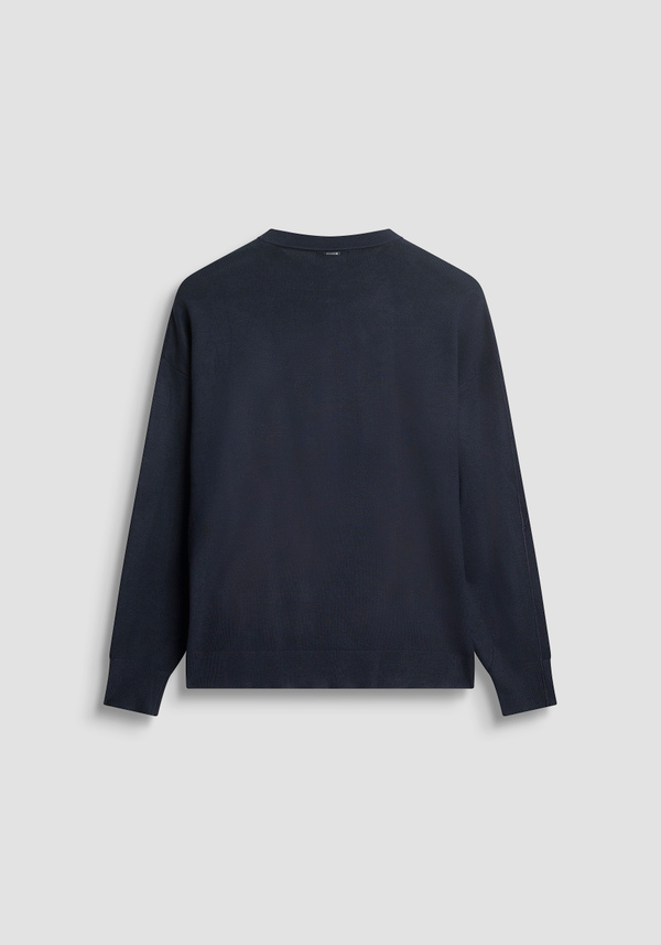 PULL COUPE RELAXED EN MÉLANGE DE VISCOSE - Antony Morato Online Shop
