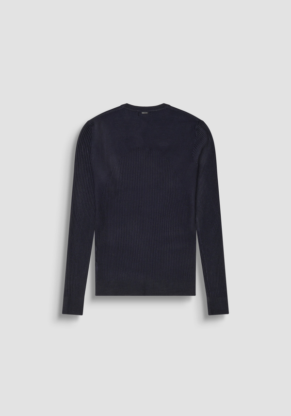PULLOVER SLIM FIT AUS ELASTISCHER VISKOSEMISCHUNG - Antony Morato Online Shop