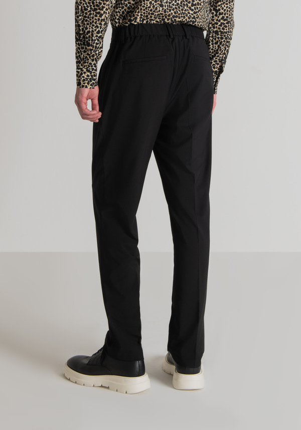 "ROGER" REGULAR STRAIGHT FIT TROUSERS IN SOFT TWILL - Antony Morato Online Shop