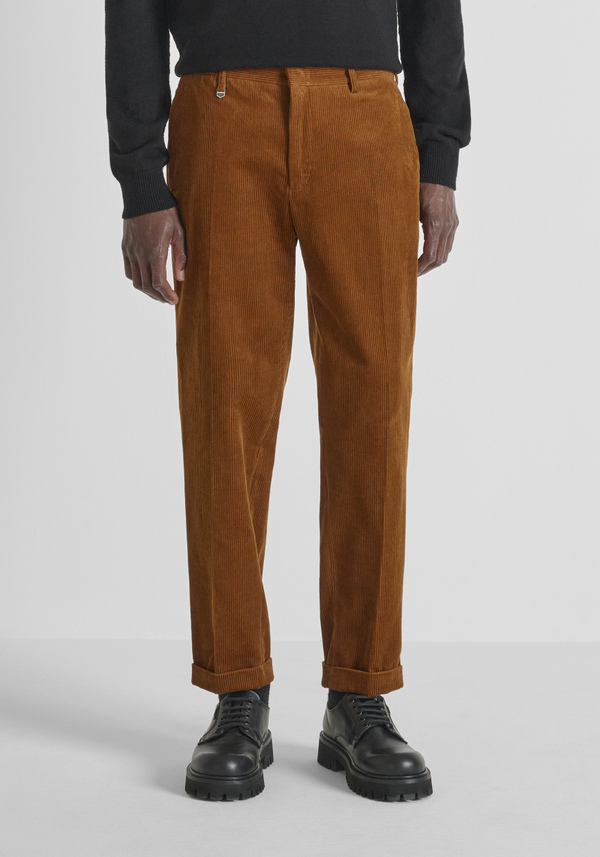 REGULAR FIT TROUSERS "WILL" VELVET - Antony Morato Online Shop