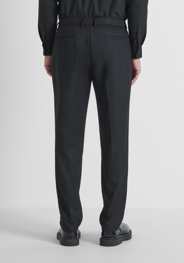 REGULAR FIT TROUSERS "DUKE" STRAIGHT LEG IN WARM FABRIC - Antony Morato Online Shop