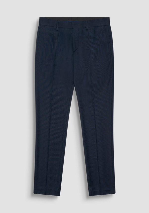 PANTALON « BONNIE » SLIM FIT EN VISCOSE ÉLASTIQUE AVEC MOTIF - Antony Morato Online Shop