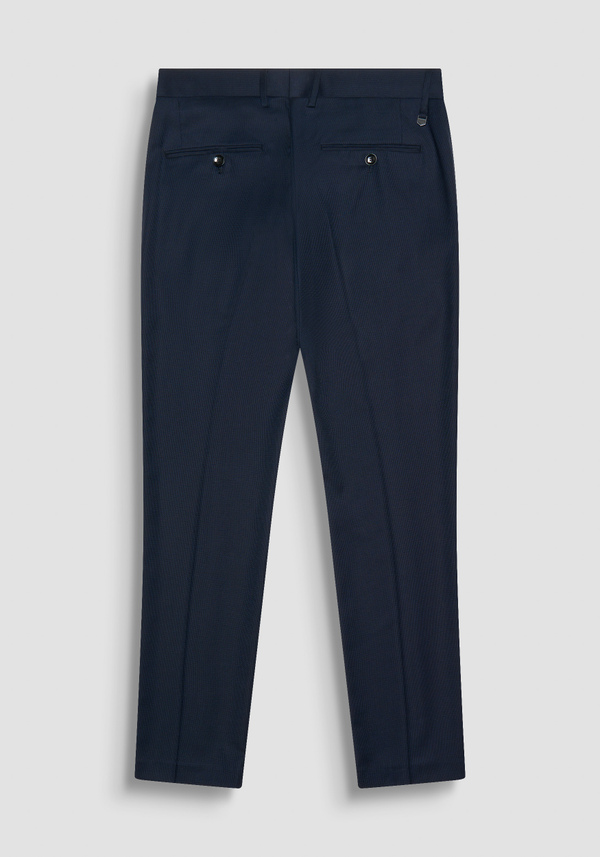 PANTALON « BONNIE » SLIM FIT EN VISCOSE ÉLASTIQUE AVEC MOTIF - Antony Morato Online Shop