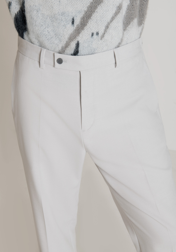 "EVAN" RELAXED FIT TROUSERS IN WARM WOOL BLEND - Antony Morato Online Shop