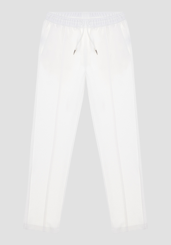 CARROT FIT SWEATPANTS IN STRETCH COTTON BLEND WITH CENTRAL PLEAT - Antony Morato Online Shop