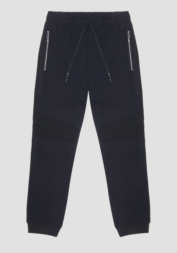 SLIM FIT SWEATPANTS IN STRETCH VISCOSE BLEND WITH TECHNICAL FABRIC DETAILS - Antony Morato Online Shop