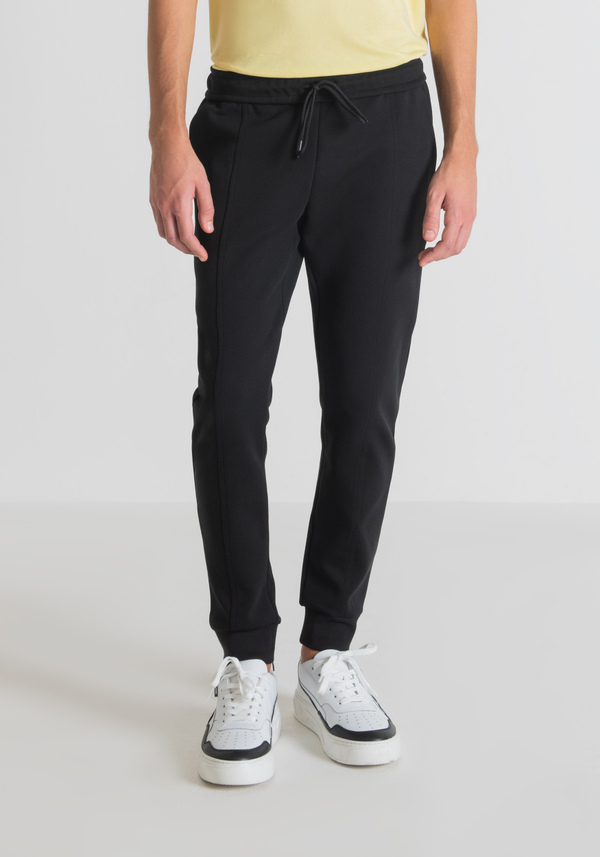 PANTALONI IN FELPA SLIM FIT IN MORBIDO MISTO COTONE CON PIEGA CENTRALE - Antony Morato Online Shop