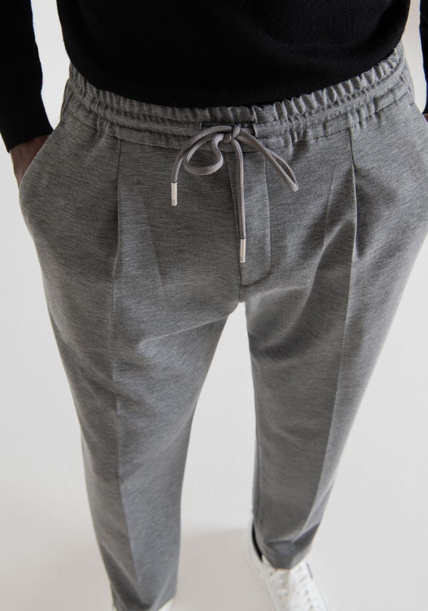 "NEI" REGULAR-FIT TROUSERS WITH ELASTIC AND DRAWSTRING - Antony Morato Online Shop