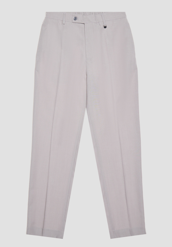 "EVAN" STRAIGHT-FIT REGULAR TROUSERS IN COTTON AND LYOCELL BLEND - Antony Morato Online Shop