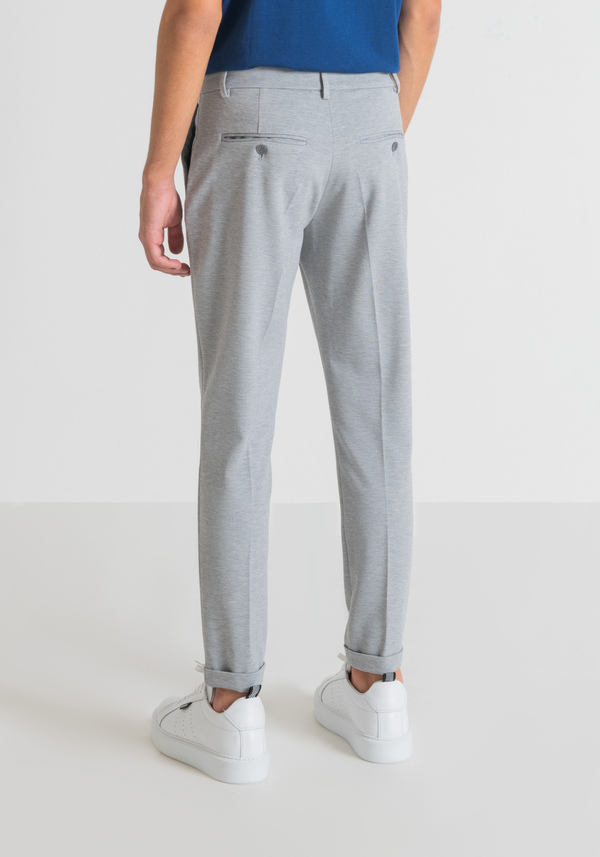 "ASHE" SUPER-SKINNY-FIT TROUSERS IN STRETCH VISCOSE BLEND - Antony Morato Online Shop