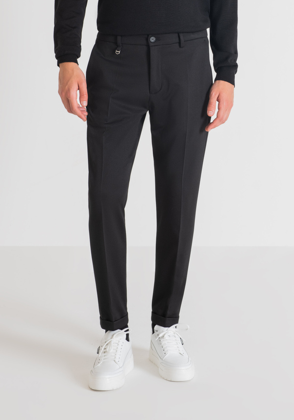 "ASHE" SUPER SKINNY FIT TROUSERS IN STRETCH FABRIC - Antony Morato Online Shop