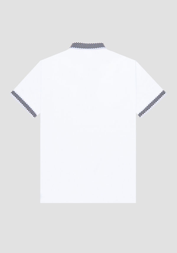 POLO SLIM FIT IN PIQUET DI COTONE CON STAMPA “MORATO” GOMMATA - Antony Morato Online Shop