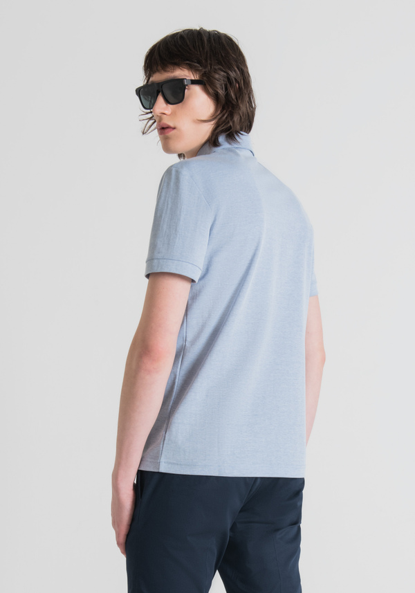 SLIM-FIT SOLID COLOUR POLO SHIRT - Antony Morato Online Shop