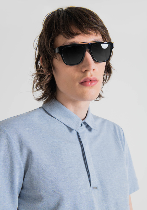 SLIM-FIT SOLID COLOUR POLO SHIRT - Antony Morato Online Shop